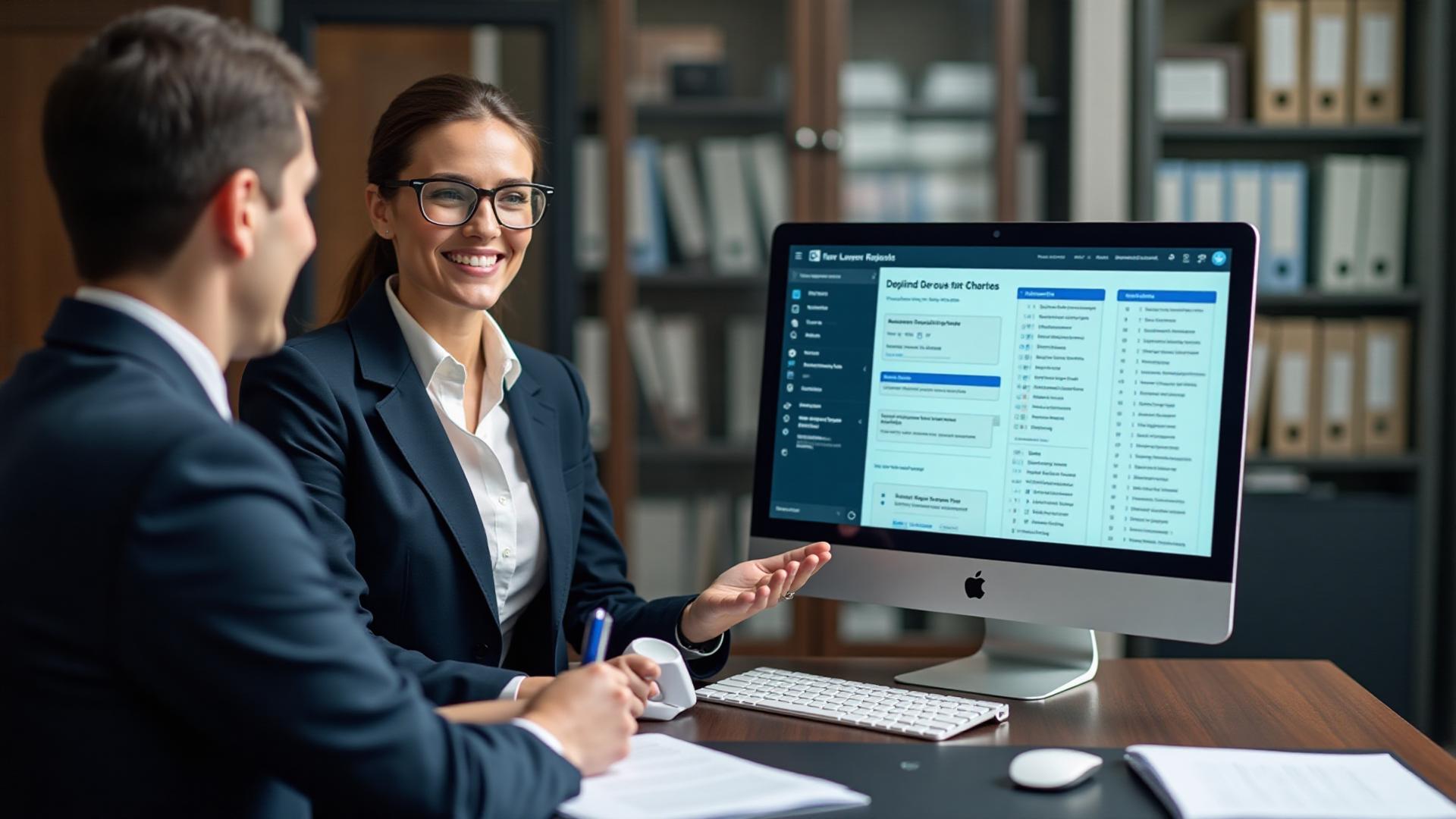 Legal Assistant hero image showing professional collaboration