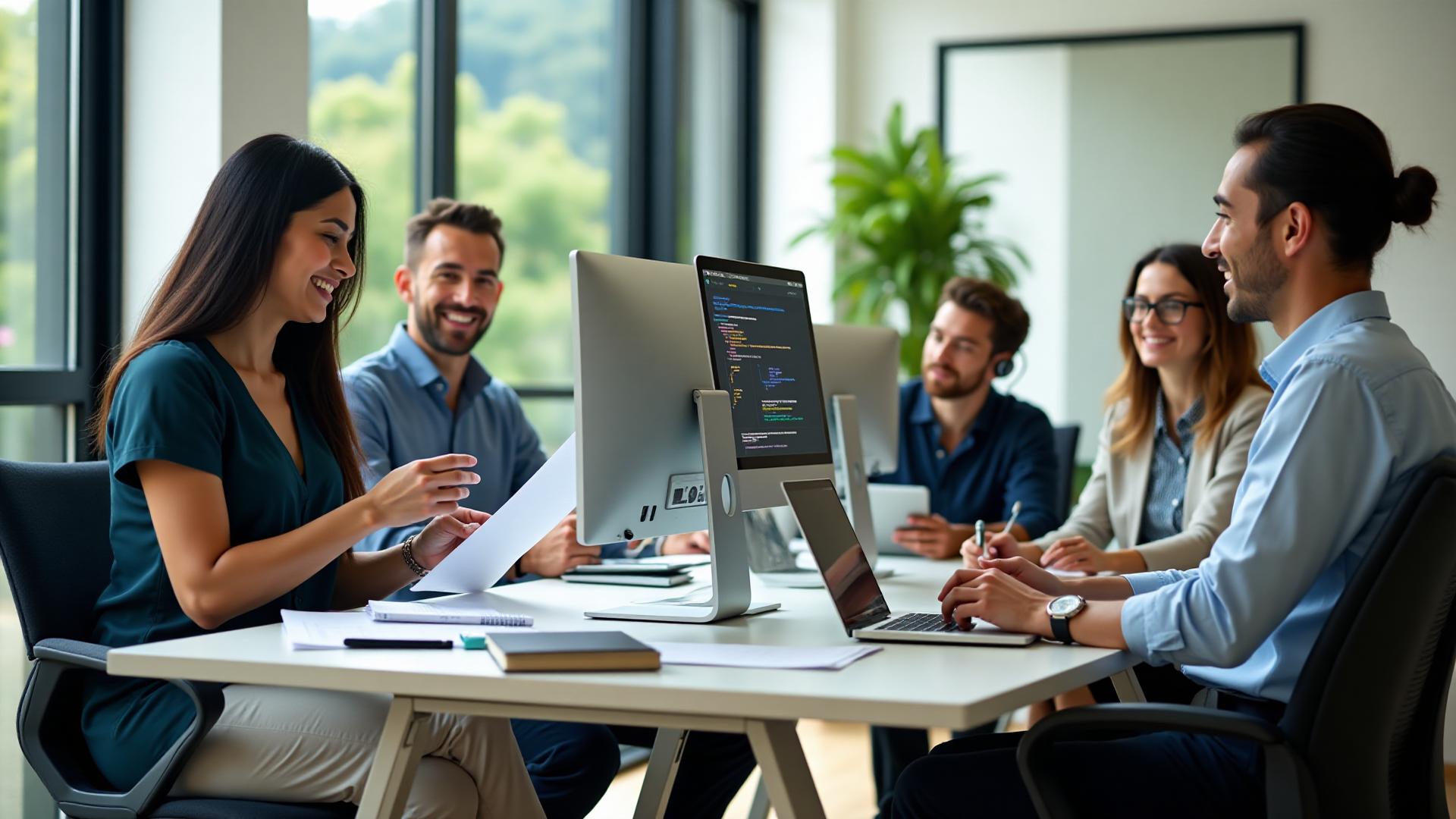 Graphic Designer hero image showing professional collaboration